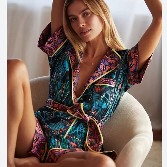 Anthropologie Other - Anthropologie Marsha volnova flannel romper xs new